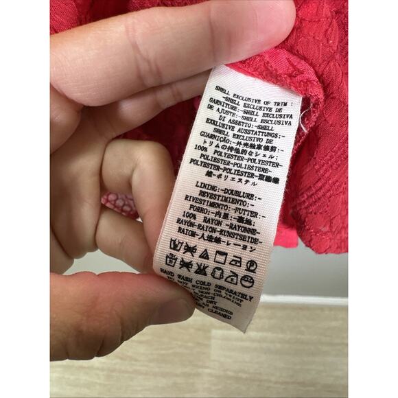 Free People Wherever You Go Mini Dress 4 Red‎ Lace Festival Rave Concert - Picture 5 of 7